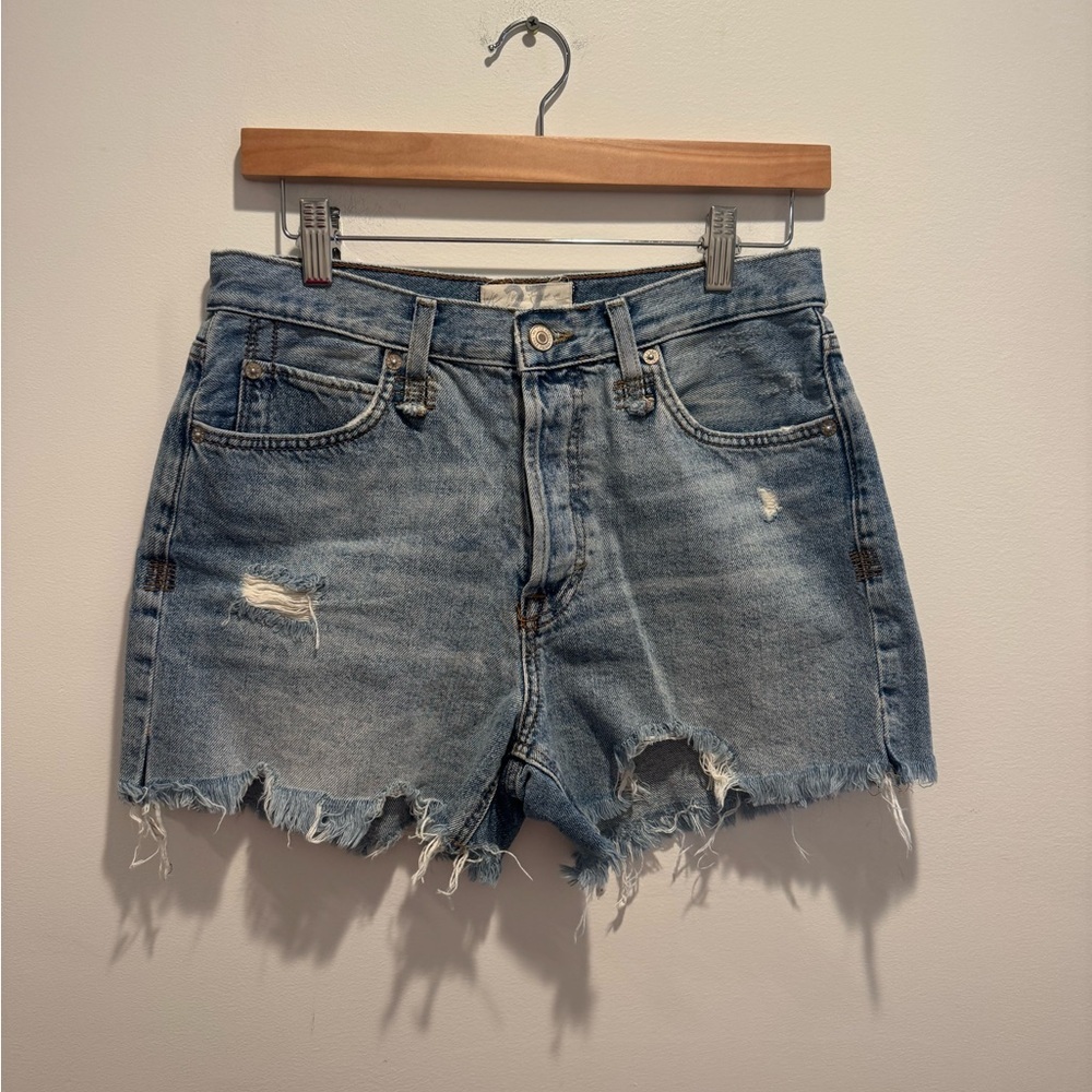 We The Free Distressed Denim Shorts